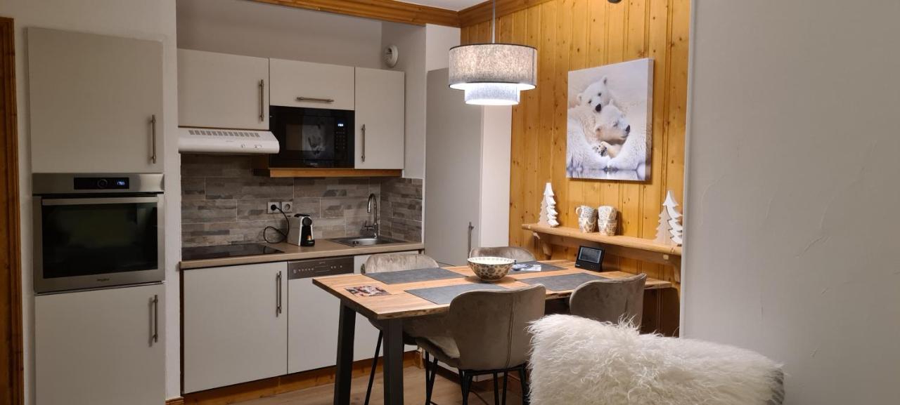 Arc 1950 Appartement De Standing Refuge Du Montagnard, Vue Incroyable Sur Le Montblanc, Skis Aux Pieds Acces Spa Et Piscine Les Arcs  Eksteriør bilde