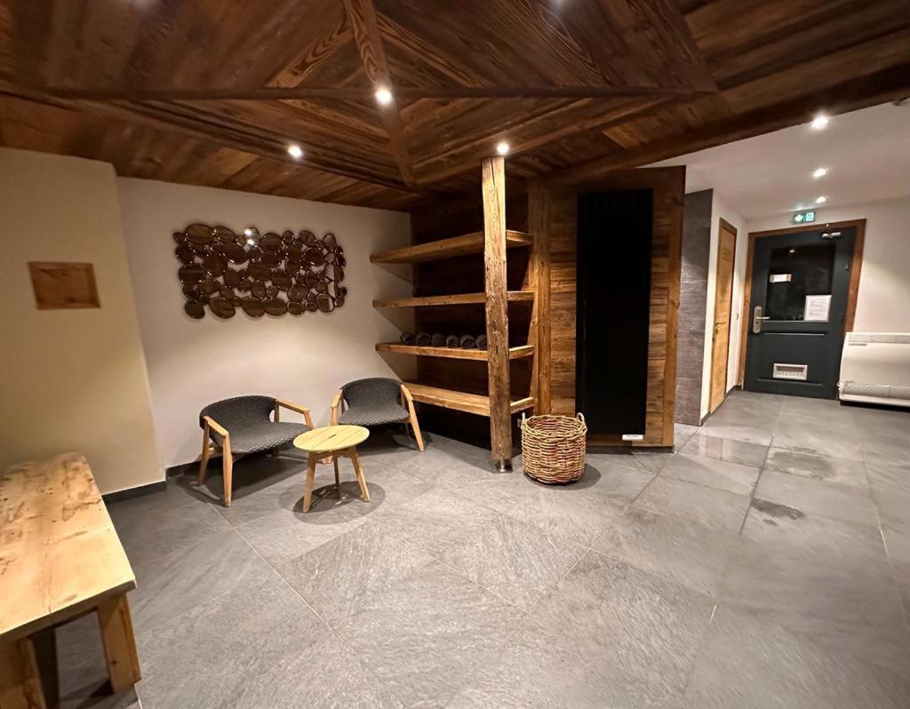 Arc 1950 Appartement De Standing Refuge Du Montagnard, Vue Incroyable Sur Le Montblanc, Skis Aux Pieds Acces Spa Et Piscine Les Arcs  Eksteriør bilde